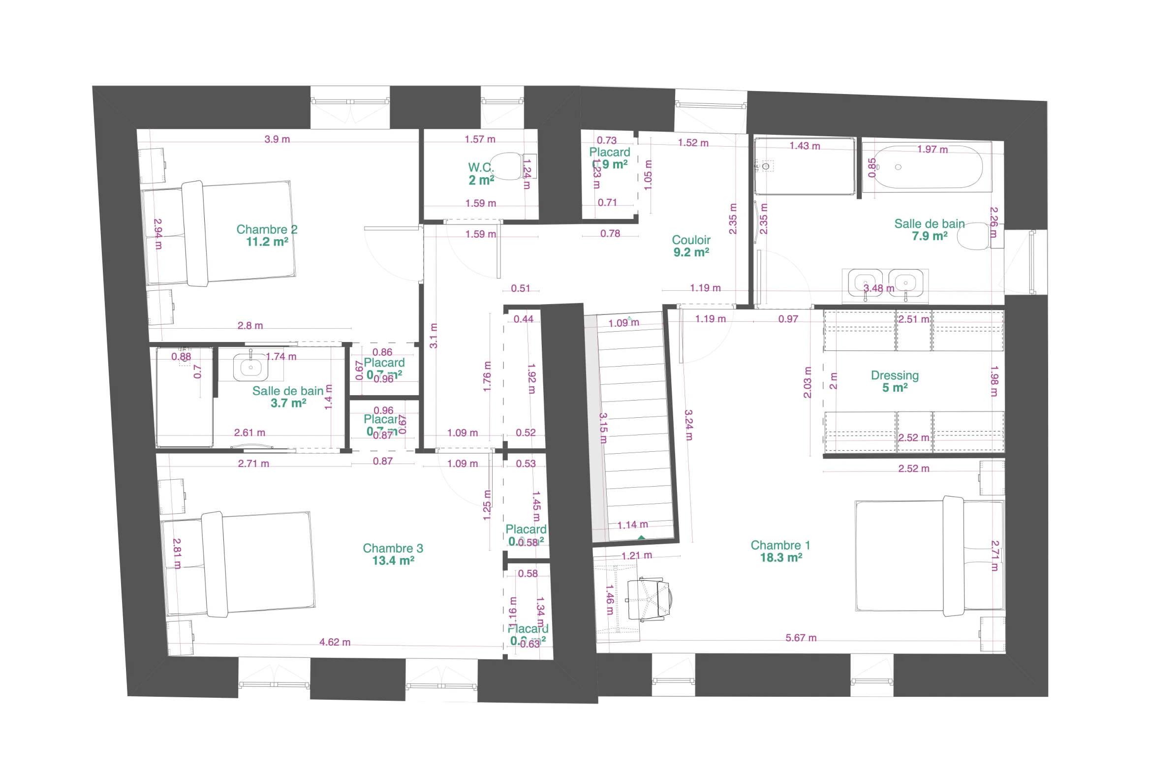 Plan d'aménagement 2 coté